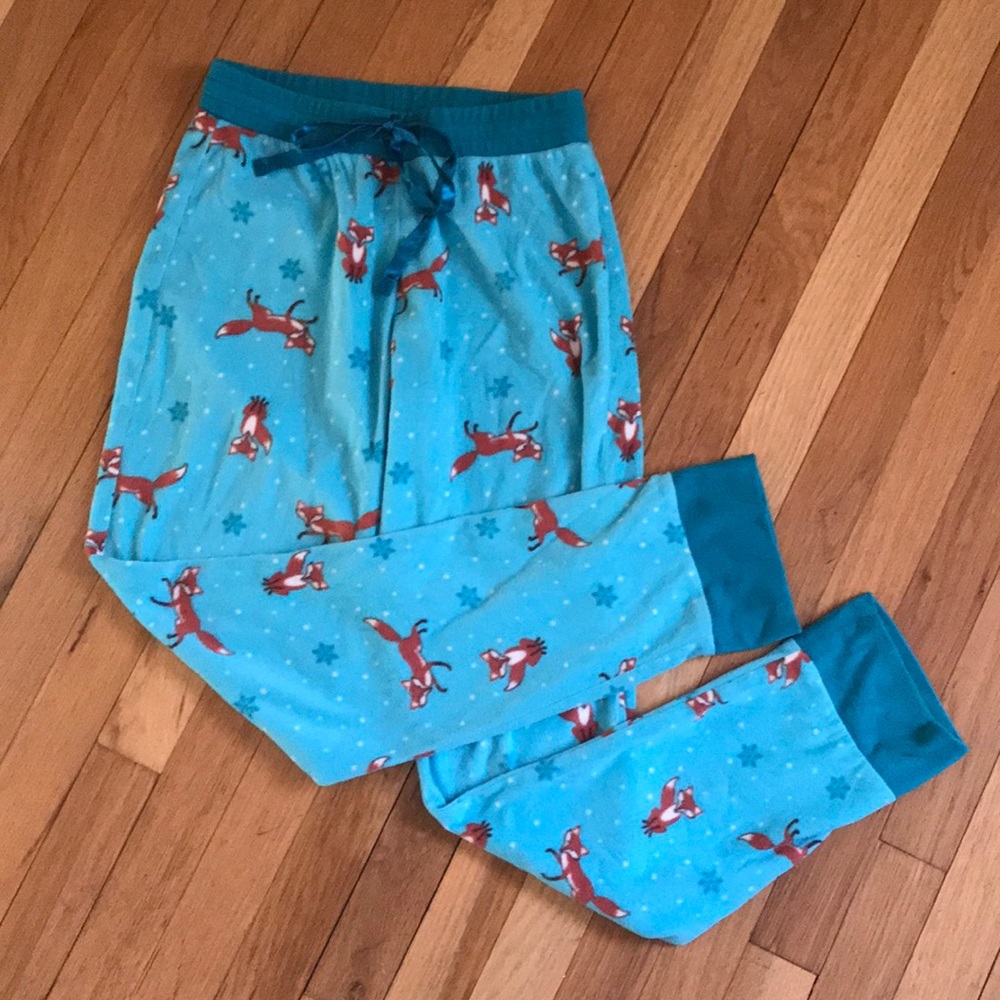 Fox Flannel Pajama Bottoms